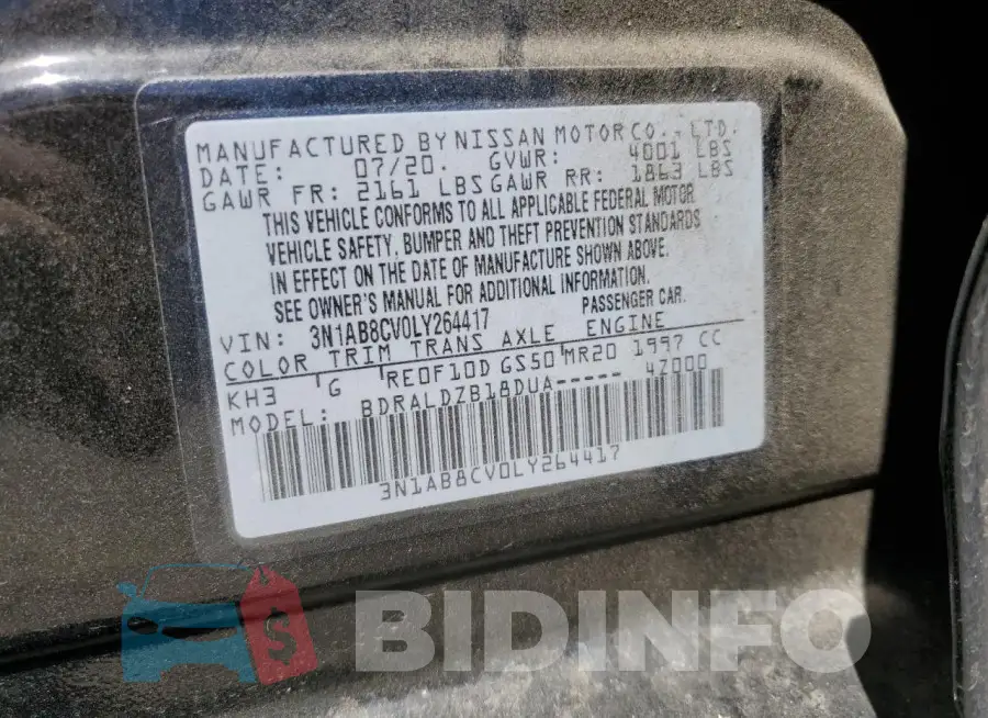 3N1AB8CV0LY264417 Photo# 12