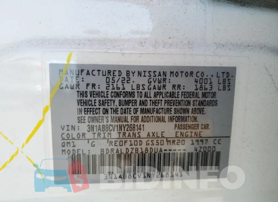 3N1AB8CV1NY268141 Photo# 12