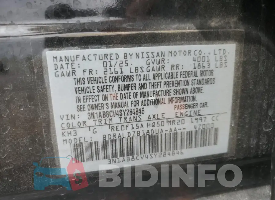 3N1AB8CV4SY284846 Photo# 12