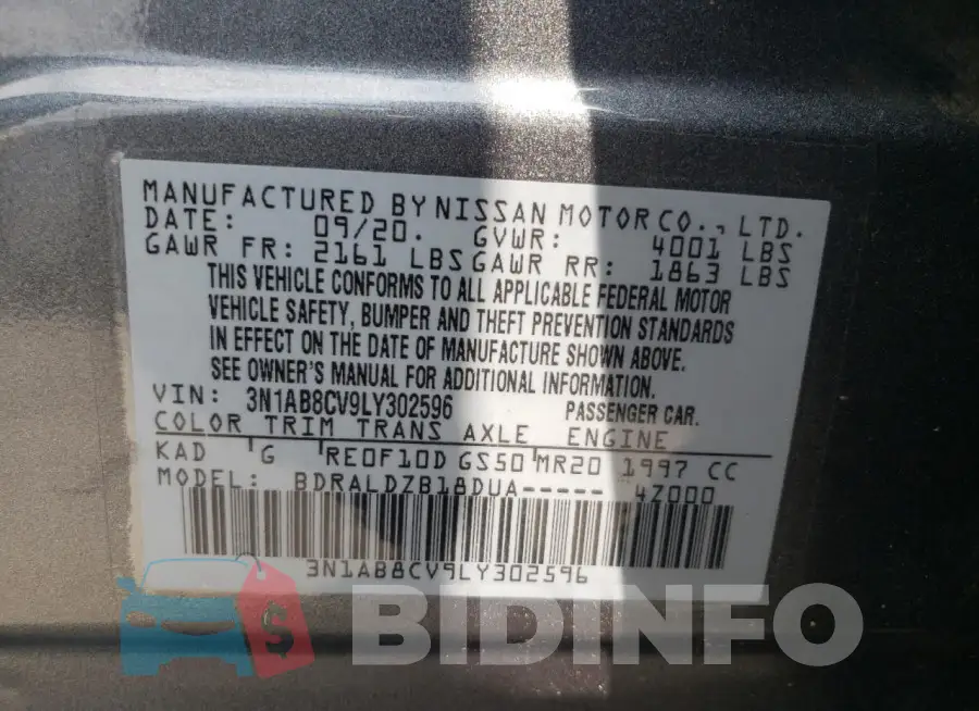 3N1AB8CV9LY302596 Photo# 12