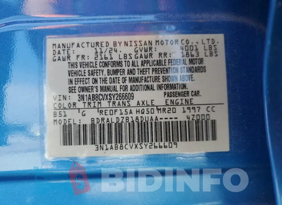 3N1AB8CVXSY266609 Photo# 12