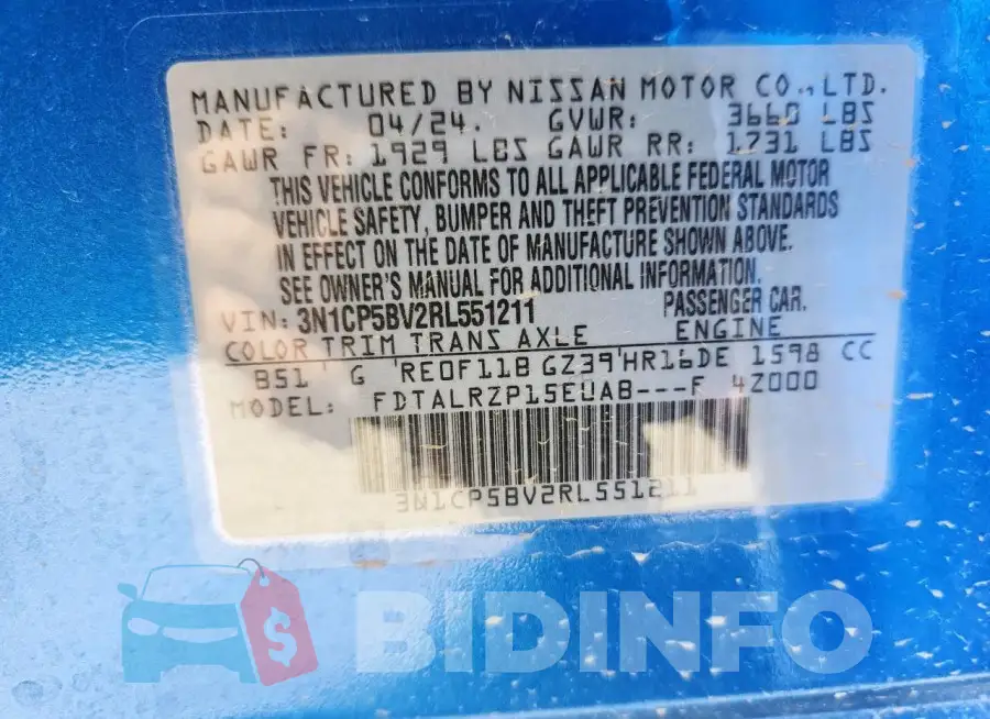 3N1CP5BV2RL551211 Photo# 12