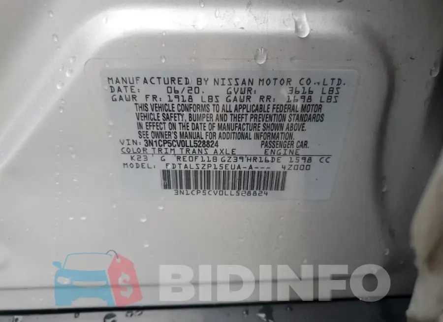 3N1CP5CV0LL528824 Photo# 12