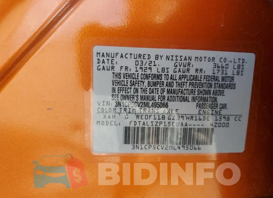 3N1CP5CV2ML495066 Photo# 13