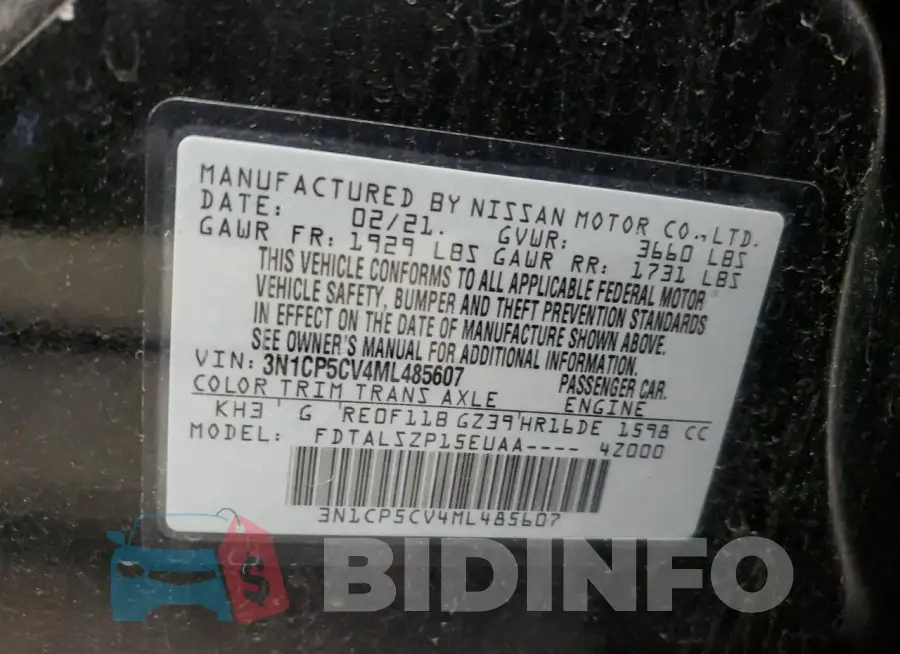 3N1CP5CV4ML485607 Photo# 12