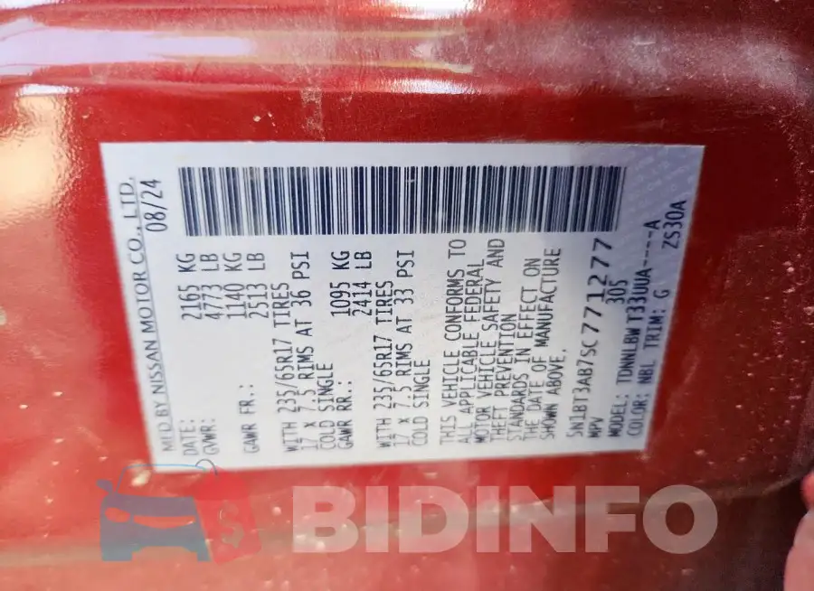 5N1BT3AB7SC771277 Photo# 13