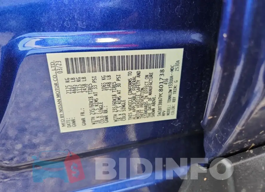 5N1BT3BB7PC801738 Photo# 13