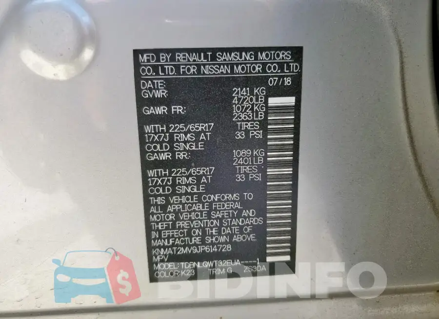 KNMAT2MV9JP614728 Photo# 14