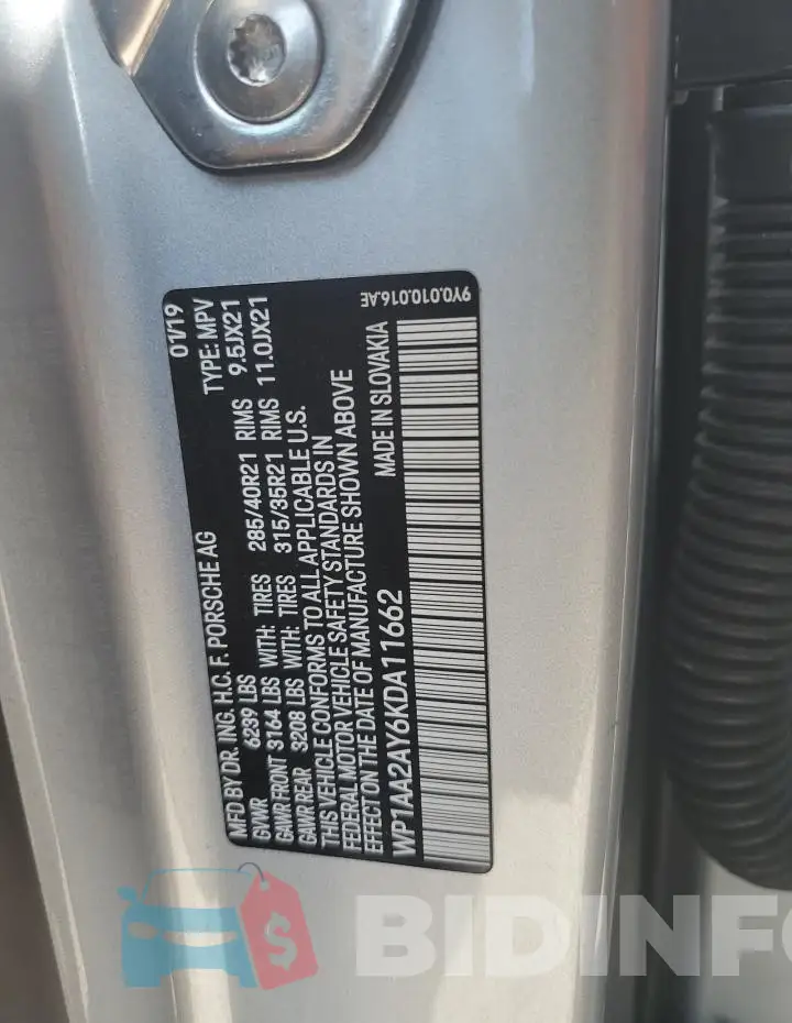 WP1AA2AY6KDA11662 Photo# 13