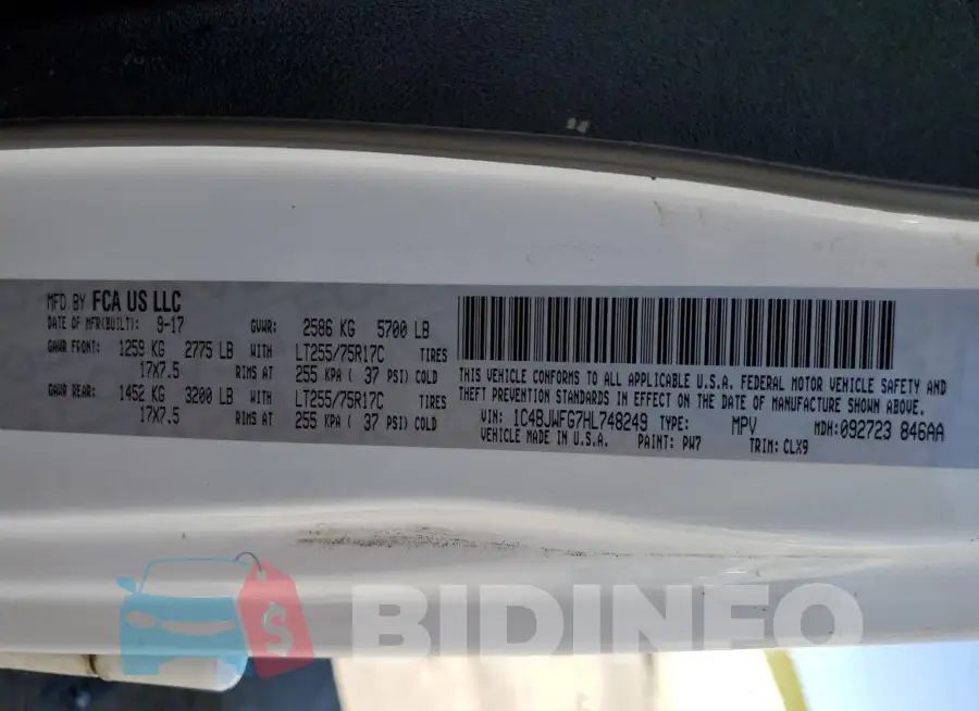1C4BJWFG7HL748249 Photo# 14