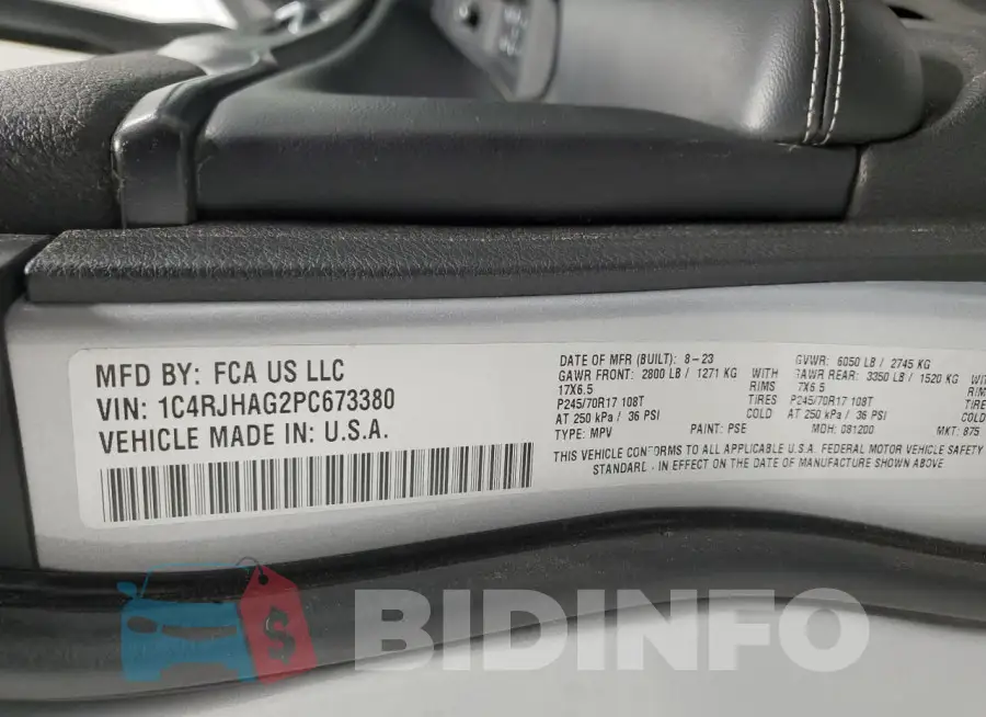 1C4RJHAG2PC673380 Photo# 13