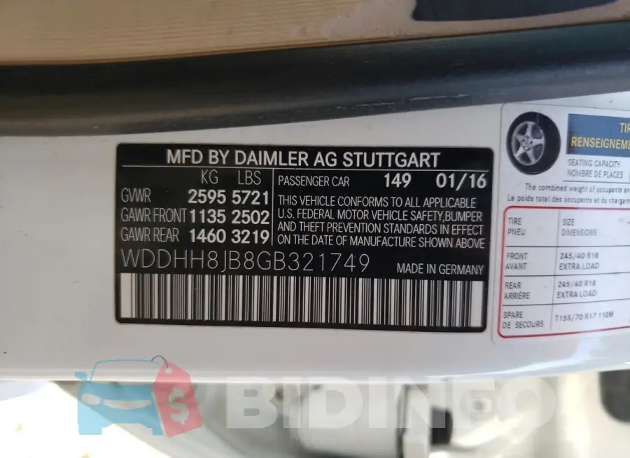 WDDHH8JB8GB321749 Photo# 13