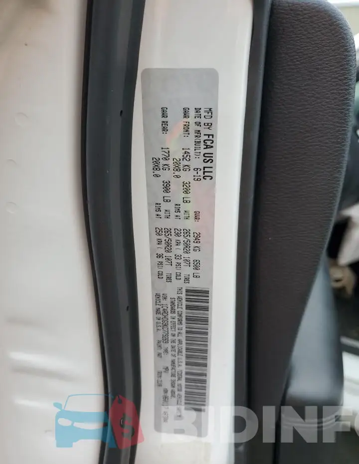 1C4RDHDG9KC779269 Photo# 13