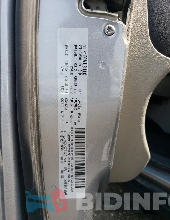 2C4RDGBG2GR383616 Photo# 13
