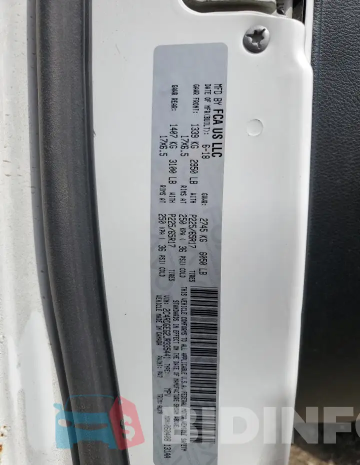 2C4RDGEG2JR335441 Photo# 13