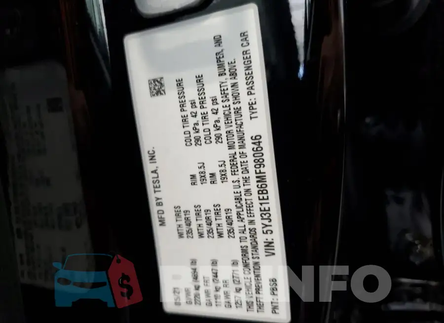 5YJ3E1EB6MF980646 Photo# 12