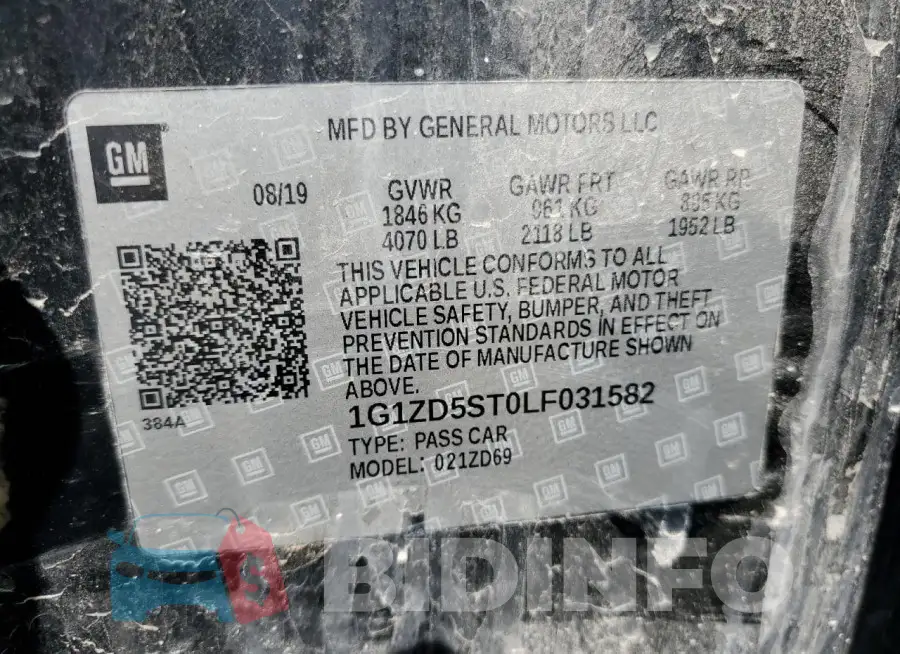 1G1ZD5ST0LF031582 Photo# 13