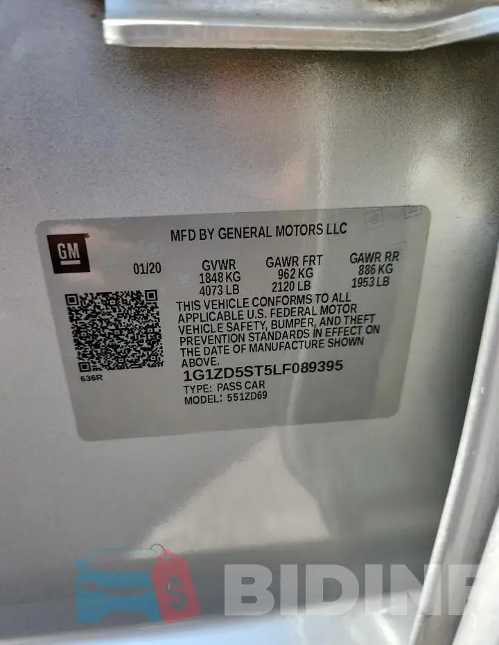 1G1ZD5ST5LF089395 Photo# 12