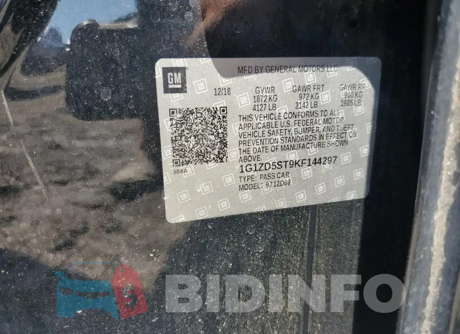1G1ZD5ST9KF144297 Photo# 12
