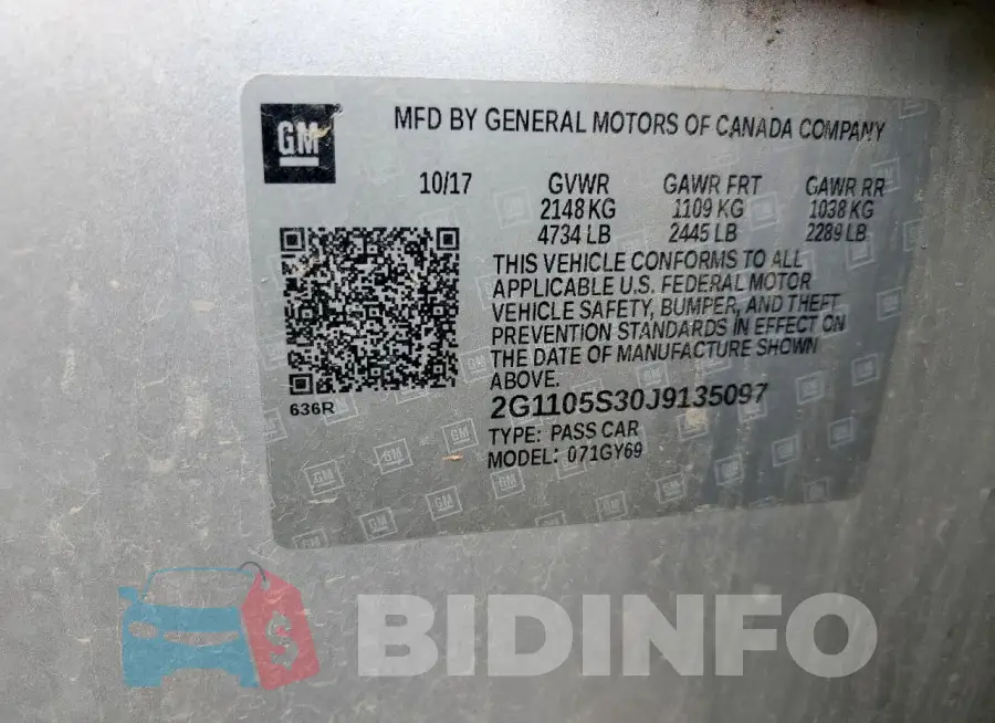 2G1105S30J9135097 Photo# 12