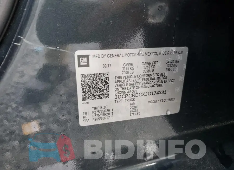3GCPCRECXJG174331 Photo# 12