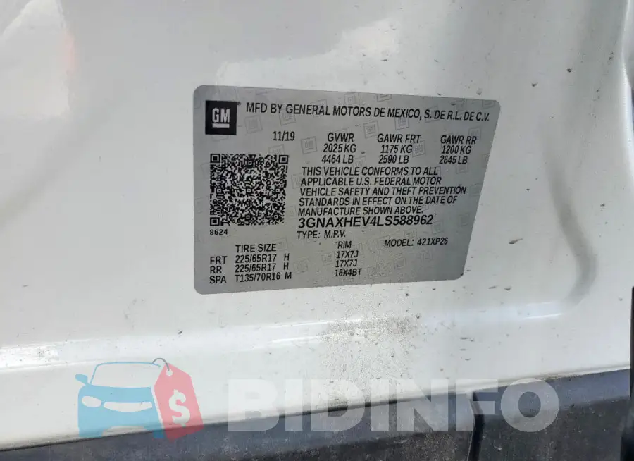 3GNAXHEV4LS588962 Photo# 12