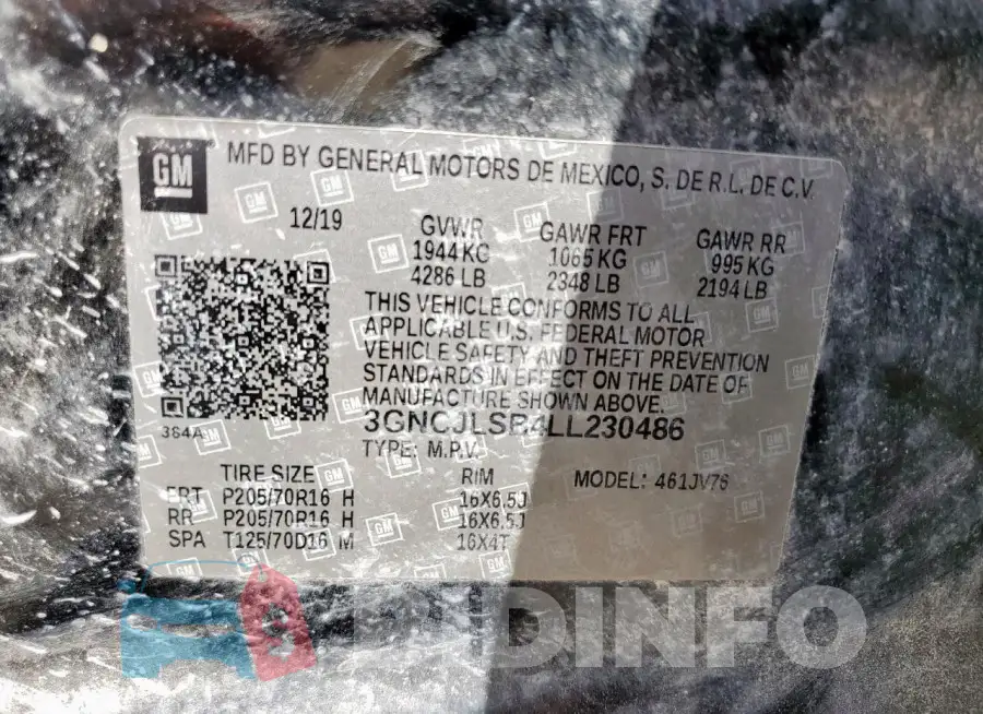 3GNCJLSB4LL230486 Photo# 12