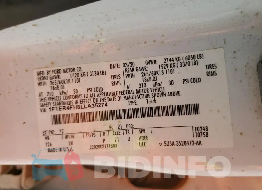 1FTER4FH8LLA35274 Photo# 12