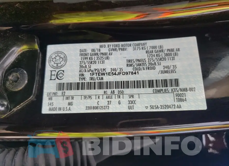 1FTEW1E54JFD97841 Photo# 12