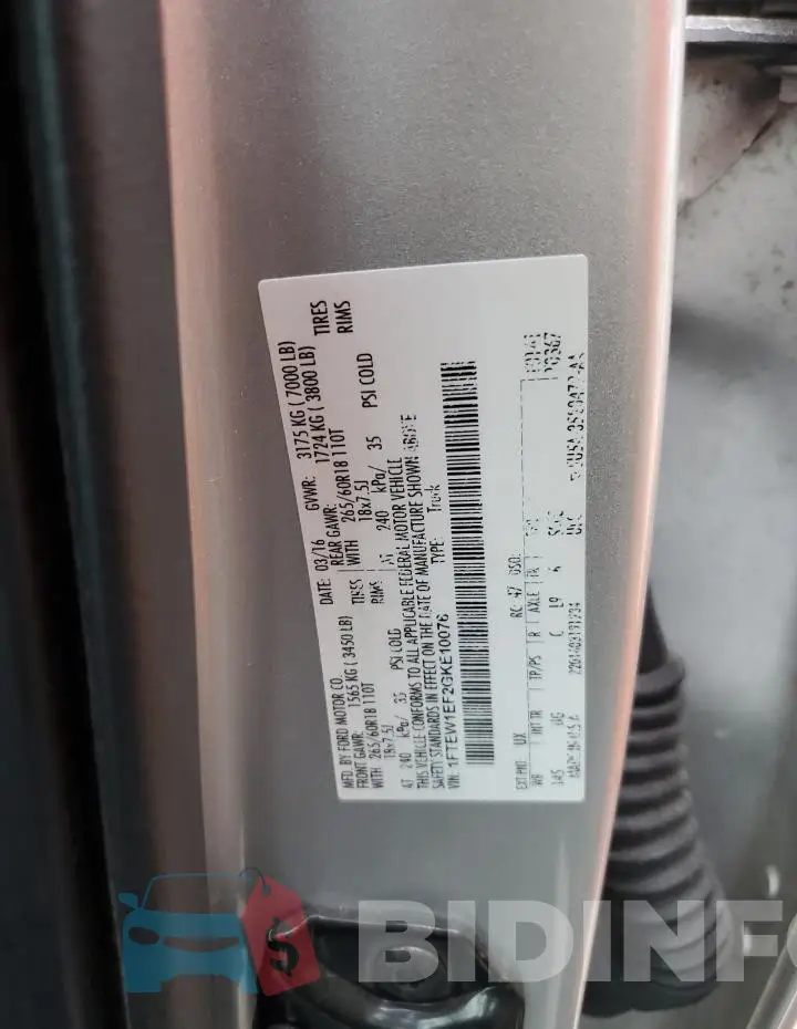 1FTEW1EF2GKE10076 Photo# 12