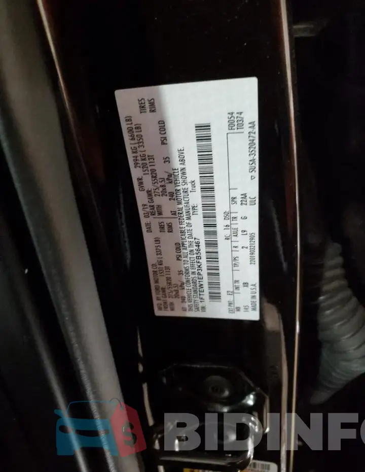 1FTEW1EP3KFB56467 Photo# 12