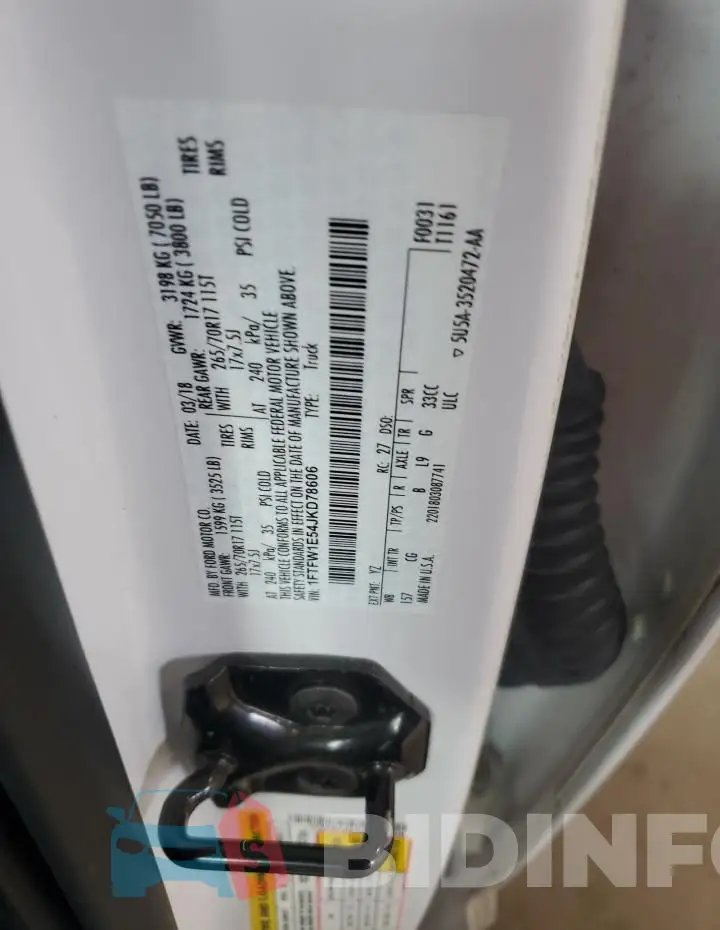 1FTFW1E54JKD78606 Photo# 12