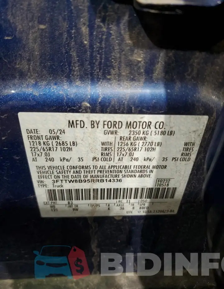 3FTTW8B95RRB14336 Photo# 12