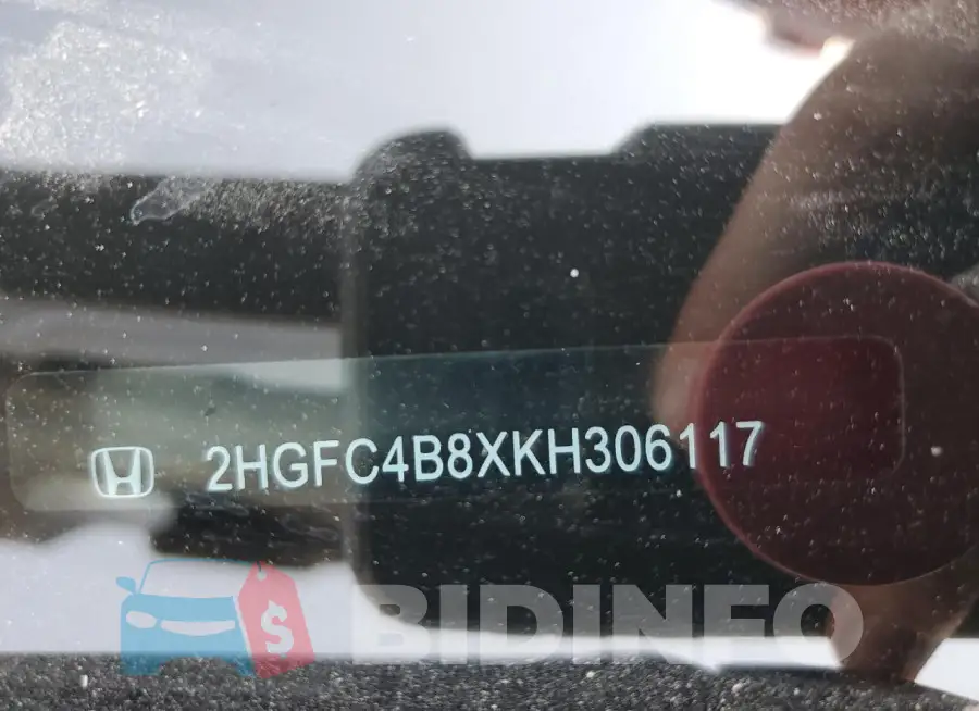 2HGFC4B8XKH306117 Photo# 12