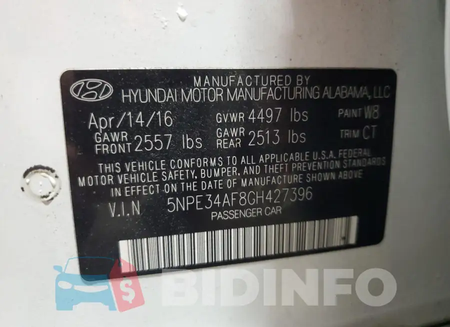5NPE34AF8GH427396 Photo# 12