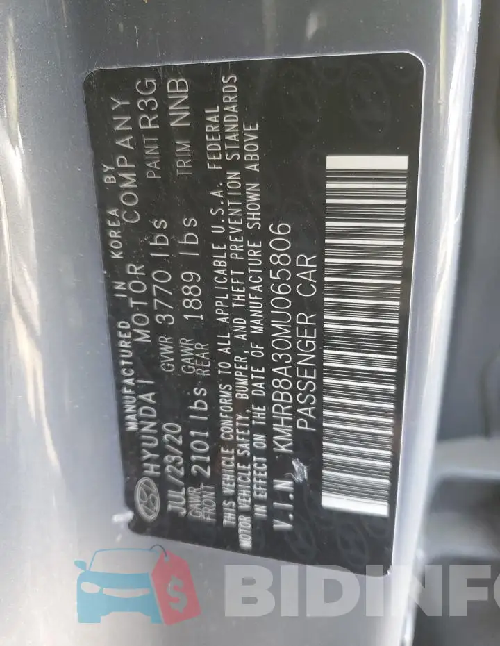KMHRB8A30MU065806 Photo# 12