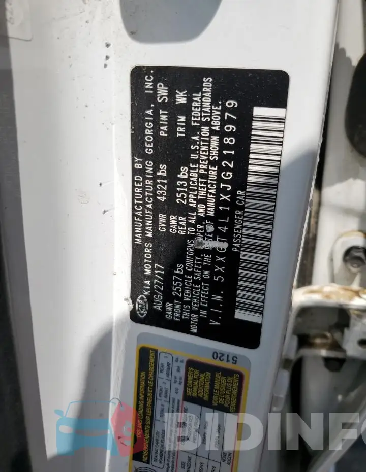 5XXGT4L1XJG218979 Photo# 13
