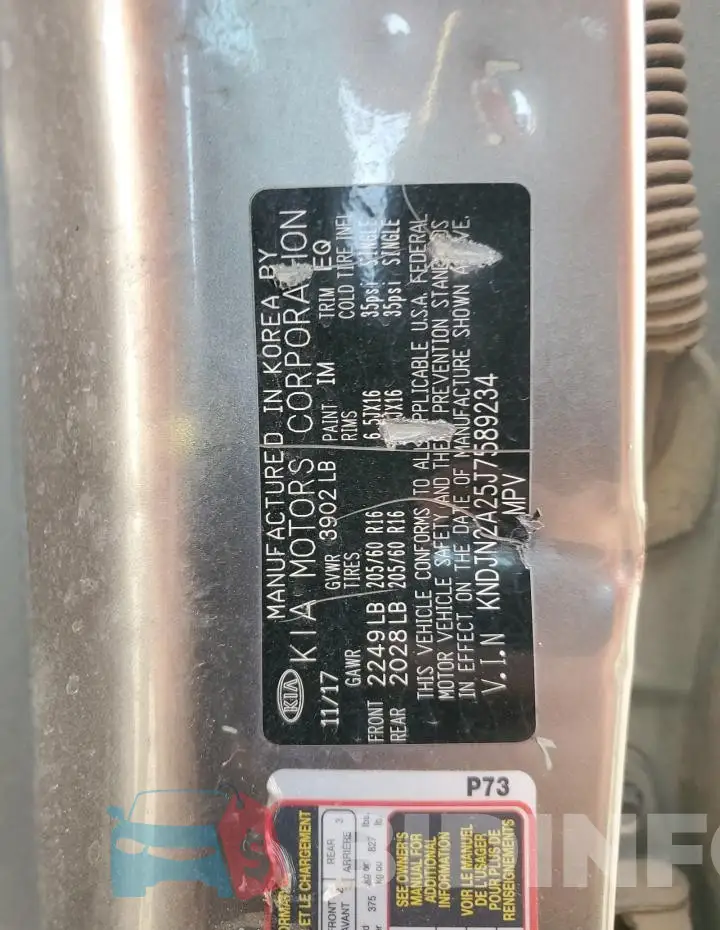 KNDJN2A25J7589234 Photo# 13