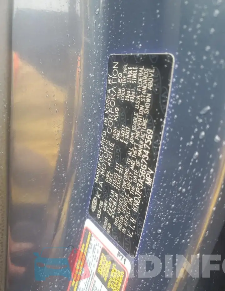KNDJP3A56G7347569 Photo# 12