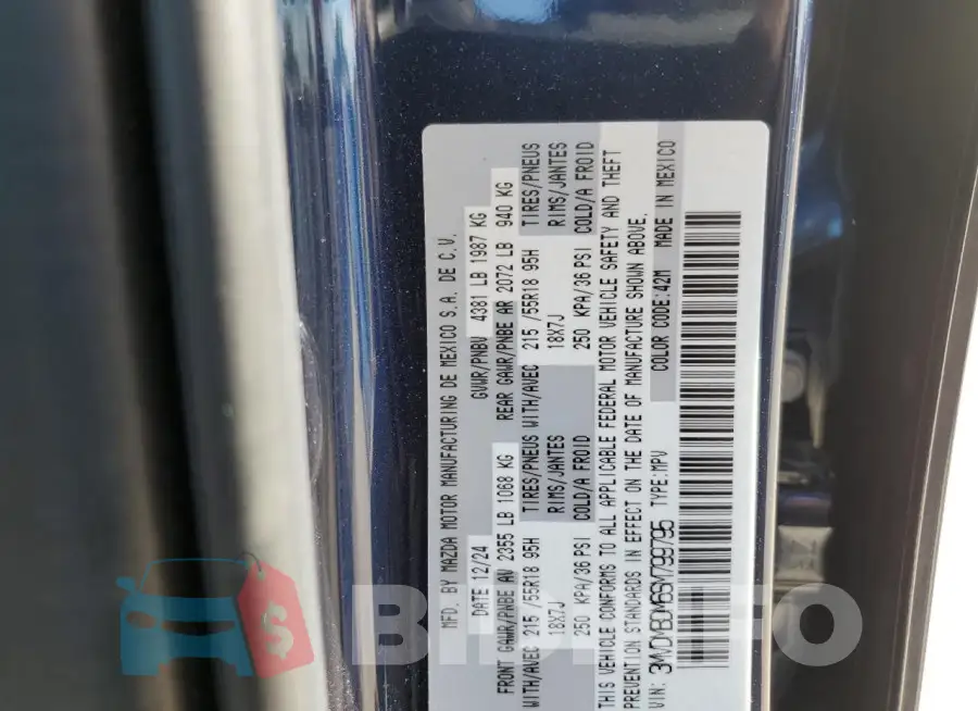 3MVDMBDM6SM799795 Photo# 13