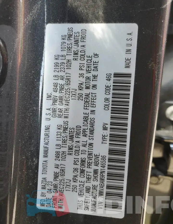 7MMVABAM9PN146586 Photo# 14