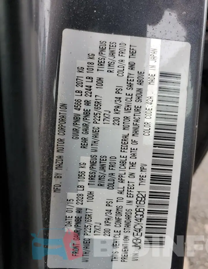 JM3KE4CY4G0616921 Photo# 13