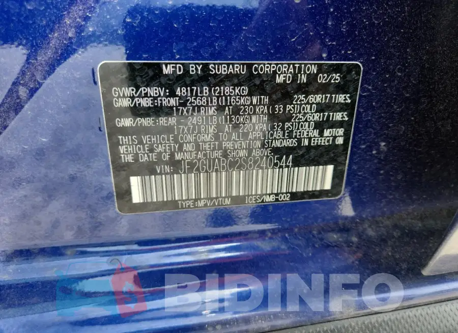 JF2GUABC2S8240544 Photo# 12