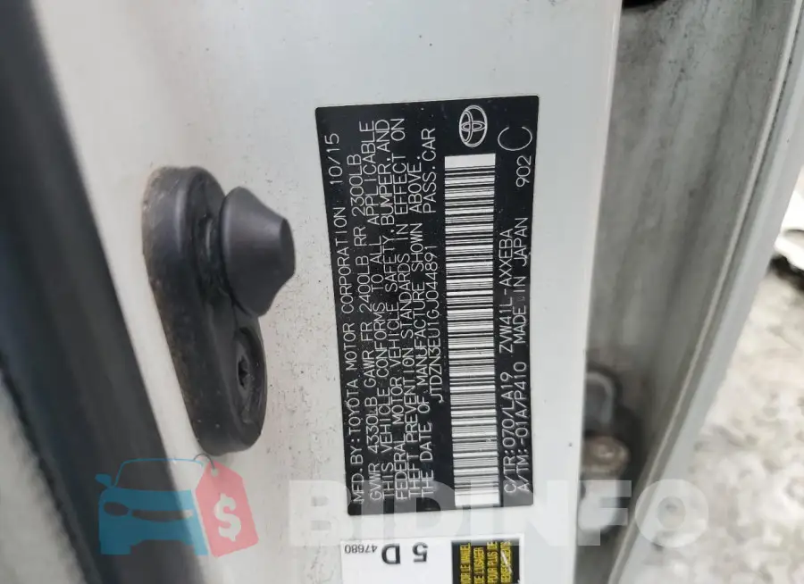 JTDZN3EU1GJ044891 Photo# 12