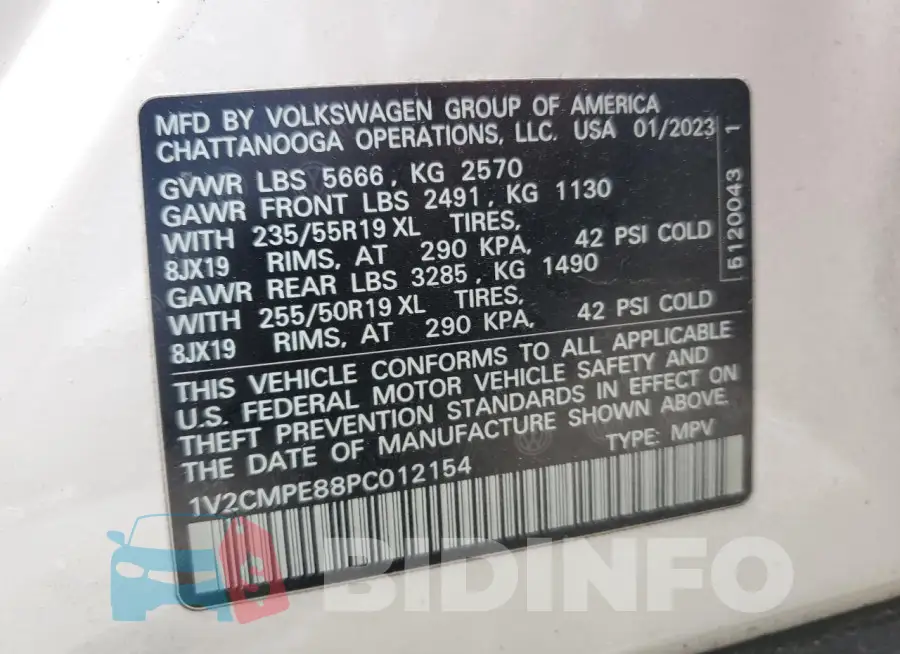 1V2CMPE88PC012154 Photo# 13