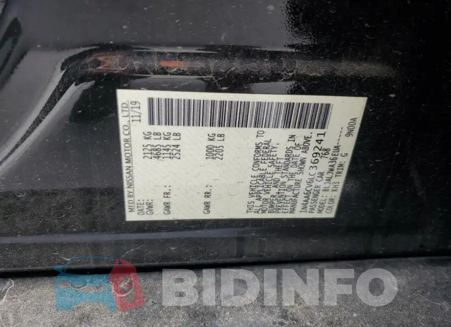 1N4AA6CV6LC369241 Photo# 13