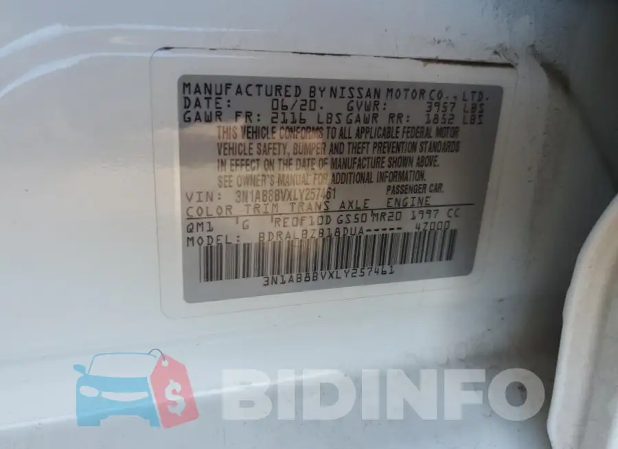 3N1AB8BVXLY257461 Photo# 12
