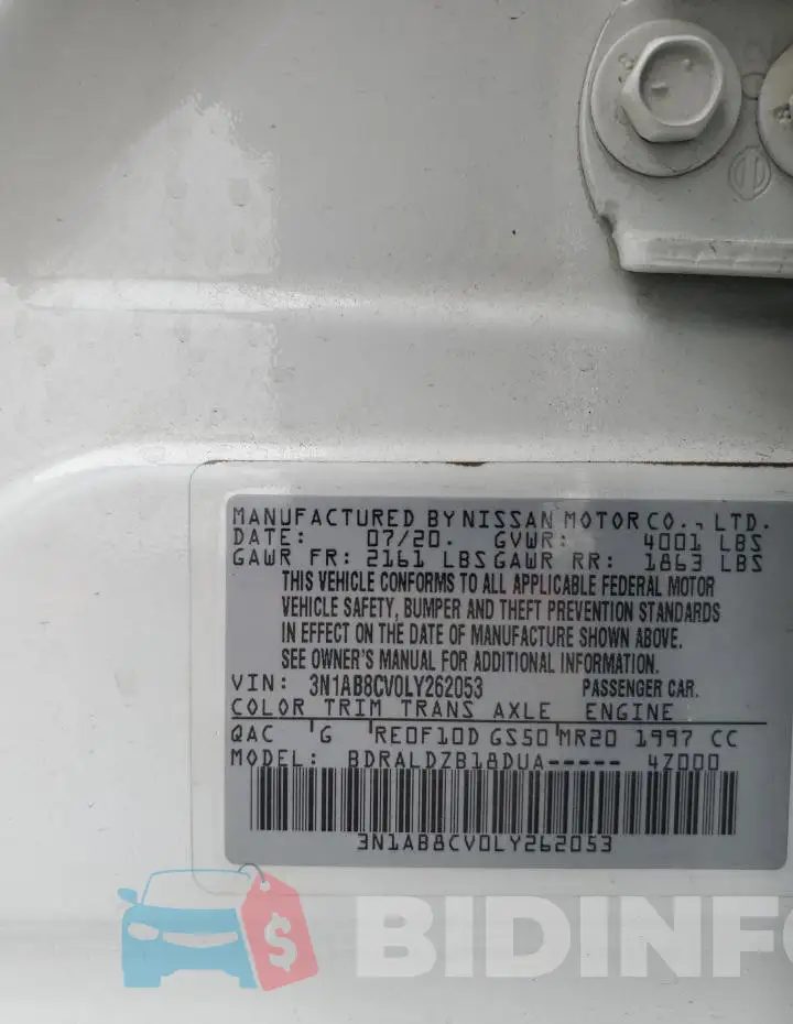 3N1AB8CV0LY262053 Photo# 13