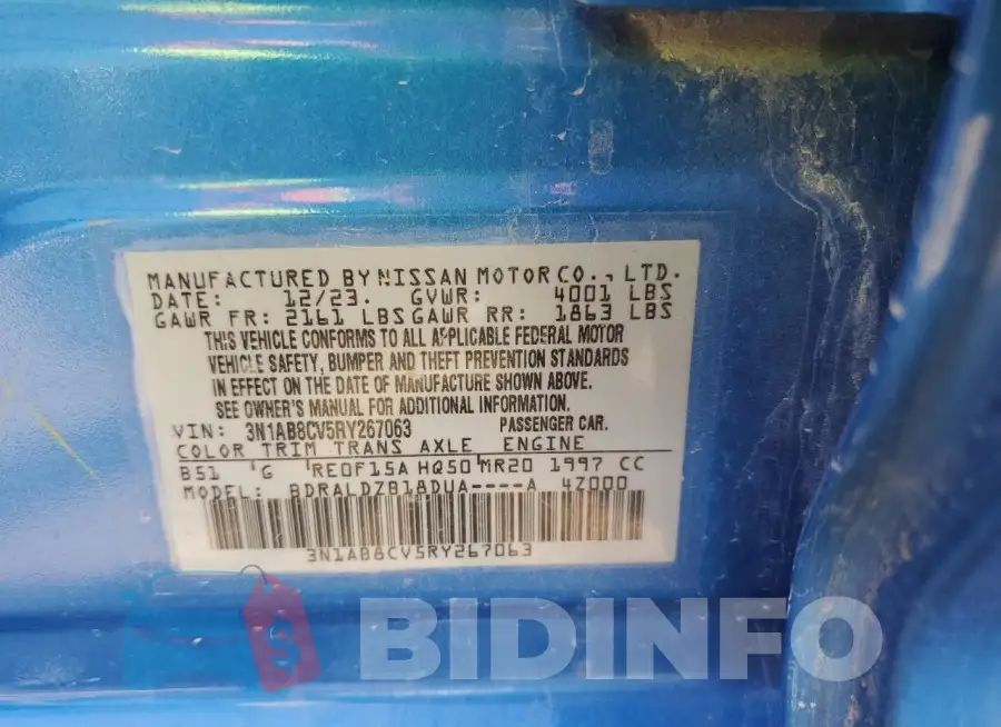 3N1AB8CV5RY267063 Photo# 12