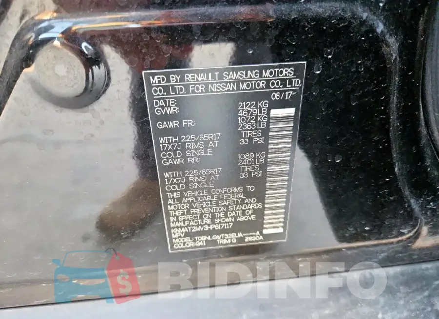 KNMAT2MV3HP617117 Photo# 13